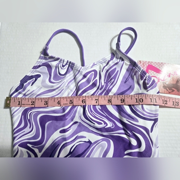 Kanu Surf Hurricane Beach Sport UPF 50+ 1-Piece Swimsuit Gigi Purple 10 - Picture 5 of 8